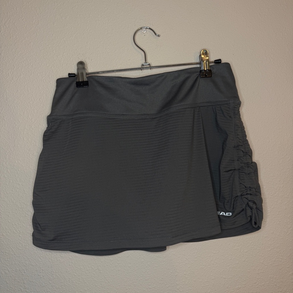 Head Charcoal Skort with Ruching